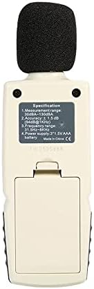 WYFDP Decibel Decibel Decibel Medidor de ruído Medidor de som do medidor Decibelímetro Detector de áudio Decibelímetro Instrumentos