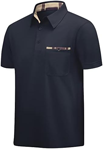 Camisas de pólo de iluminação nerd para homens - camisa de golfe Manga curta Humeridade Wicking Tennis Shirts Mesh Sports Shirts