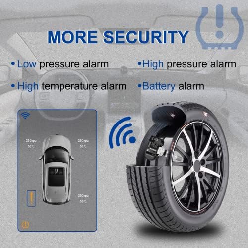 Sensor RENECTIV TPMS, sensor de monitoramento de pressão dos pneus de 433MHz para Kia Hyundai Substituir52933-D4100 52933-D9100
