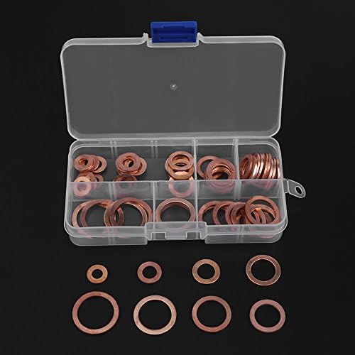 80pcs Solid Copper Sump plug das lavadoras variadas kit de metal de garagem conjunto com caixa