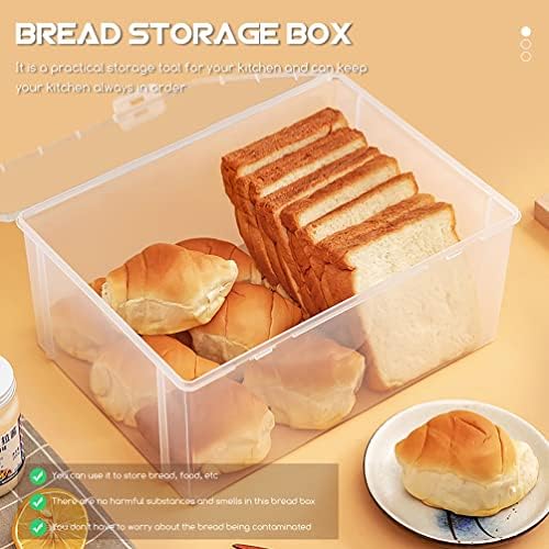 Luxshiny 2pcs pão recipiente geladeira pão de pão de pão de armazenamento de pão caixa de armazenamento de pão para a bancada