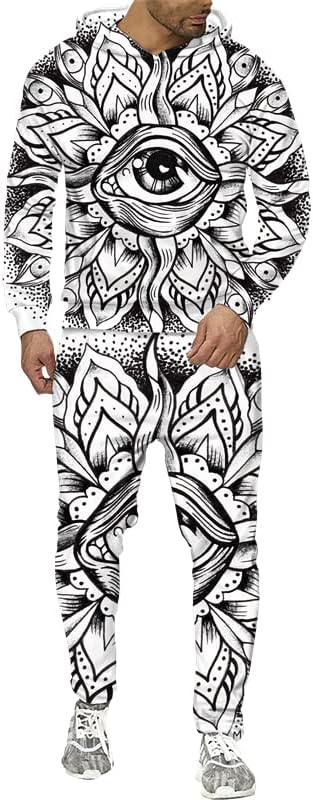3D Estilo abstrato Man Pattern Pattern Papuzes Impresso Capuzes Casuais Pants Sets Treding Men's Sportswear