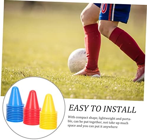 Besportble 2 conjuntos de treinamento logotipo barris Mini futebol de futebol cones de futebol Cones de construção de