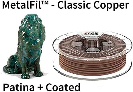 Filamento de PLA cheio de cobre MetalFil - Classic Copper 2,85mm 1500 grama composta natural Filamento de impressora 3D