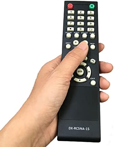 Controle remoto de substituição Novo DX-RC5NA-15 para Dynex TV Controle remoto DX-16E220NA16 DX-19E310NA15