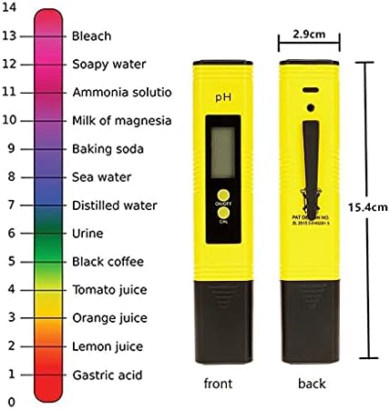 Caneta do medidor de pH lcd zyzmh de precisão do testador 0,01 piscina de água aquária na urina de vinho automática calibração