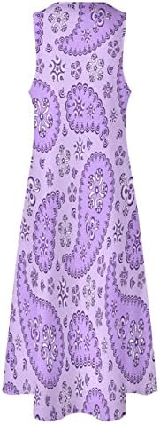 Vestidos maxi de verão feminino de púrpura de púrpura