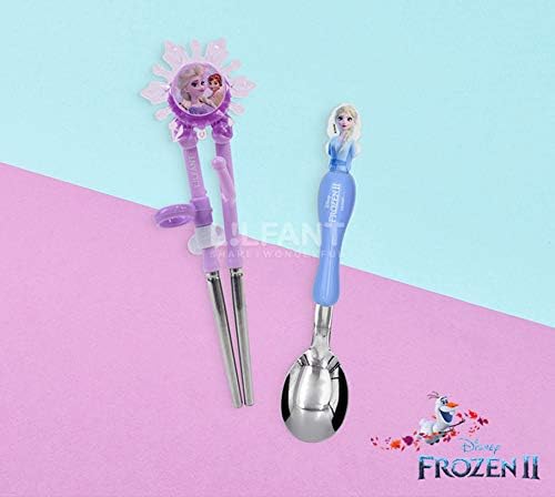 Frozen Queen elsa crianças crianças treinando pauzinhos colher utensílios de talheres de utensílios de talheres de