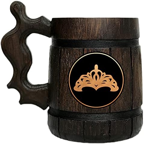 FFXIV Goldsmith caneca tanque de madeira. Presente para jogadores. Beer Stein. Caneca de cerveja de madeira personalizada.