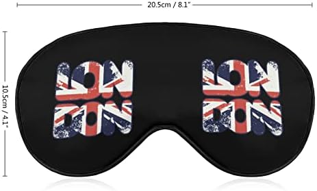 I Love London UK Flag máscara máscara de olho macio eficaz máscara de sono conforto