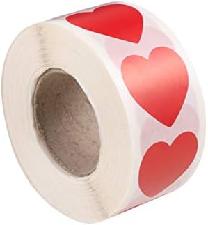AMOSFUN adesivo Tags de presentes de dia adesivos de dia dos namorados Etiquetas de adesivos em forma de coração adesivos de vedação
