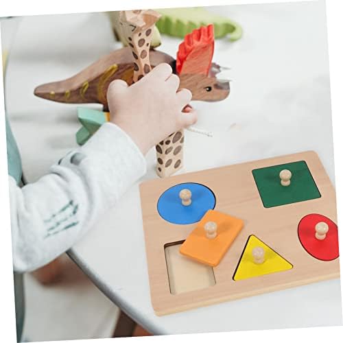 Toyandona 1 Definir cinco cores figura geométrica infantil brinquedos educacionais empilhando brinquedos educacionais para crianças