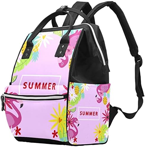 Mochila VBFOFBV Backpack de bolsa, bolsas de fraldas Multifunction Travel Back Pack, unissex e elegante, Flores de caveira de
