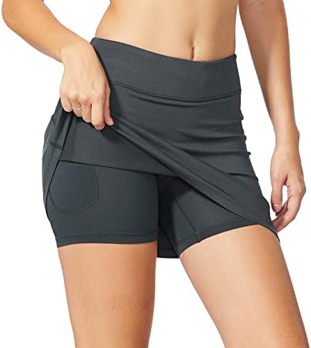 Baleaf Women's Tennis Skirt Golf Athletic com bolsos de shorts Executando esportes de treino