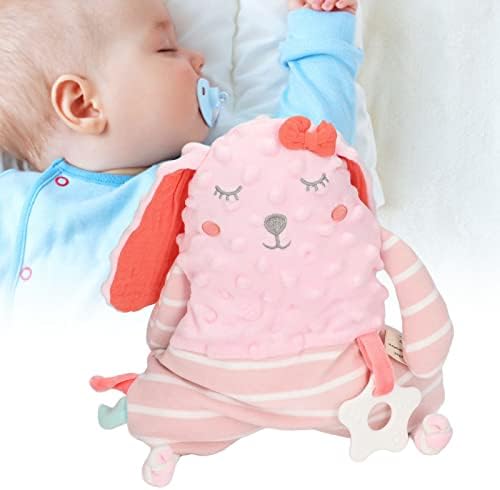 Fdit Rosa Rabicador de coelho Snuggler Lovey Blanket Baby Security Blanket Soothing Doll Stoned Safety Greattor