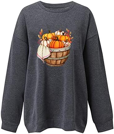 Camisolas de outono para mulheres de suéter de pulôver imprimido camisetas soltas de blusa solta