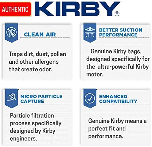 Kirby Generation 3 G3 197289 Sacos de filtro descartáveis, 3 pacote-48/estojo