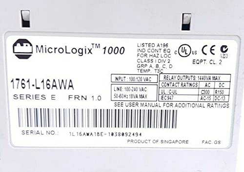 1761-L16AWA MicroLologix 1000 Controller em estoque novo na caixa de 1 ano de garantia