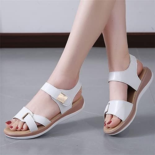 Sandálias de plataforma feminino de verão de verão aberto bloqueio de bloqueio de bloqueio de calcanhão grossa sapatos