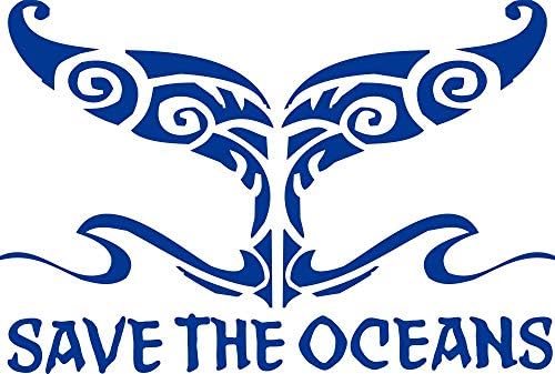 Salve as espécies de conservação de cauda de cauda de oceanos.