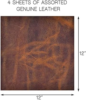 Folha de couro genuína 12x12, cor variada, folhas de couro de grãos cheias para artesanato com ferramentas de costura, breol hobby,