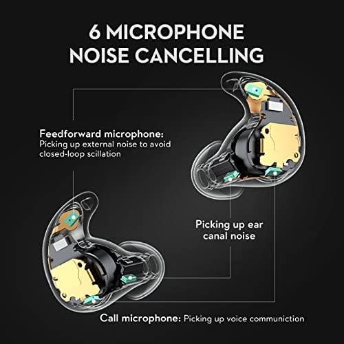 Ruído ativo do mifo cancelamento de fones de ouvido sem fio verdadeiros, fones de ouvido esportivos sem fio Bluetooth