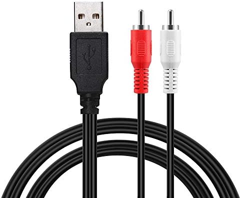 Duttek RCA para Cable USB, USB para RCA Cable, USB 2.0 Male a 2 RCA Vídeo masculino Av A/V Converter Câmerada de Capture Capture