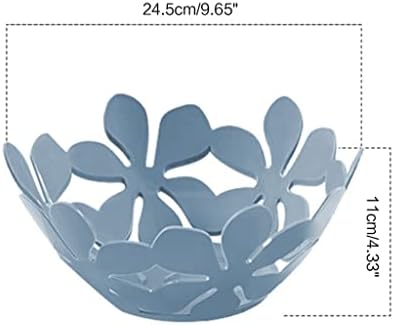 Czdyuf Home Hollow Out Petal Shape Frutas Placas de 25 cm de cozinha dreno vegetal cesto de estilo nórdico Sala de lanche