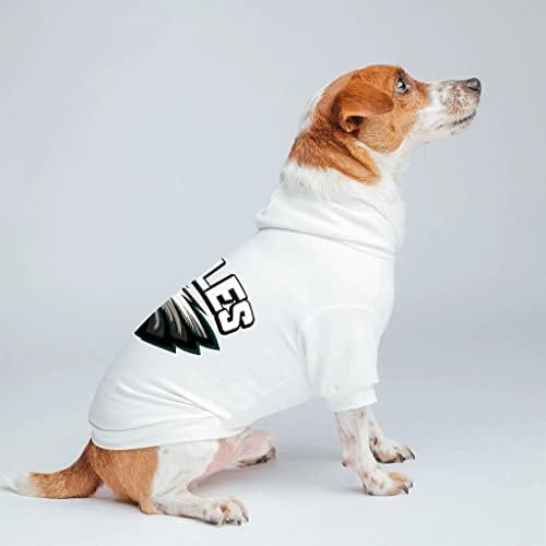 Hoodie de cão de futebol - casaco de cão de águia - roupas da moda - cinza, s