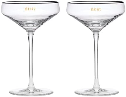 Kate Spade torce a nós, óculos de martini sujos e arrumados, 0,88, claro