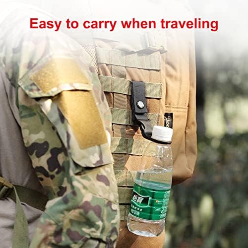 Clipe de garrafa de água de rumtut, 5 pacote de garrafa de fivela de fivela de fivela de correia de gries para camping de mochila Caminhando de caminhada
