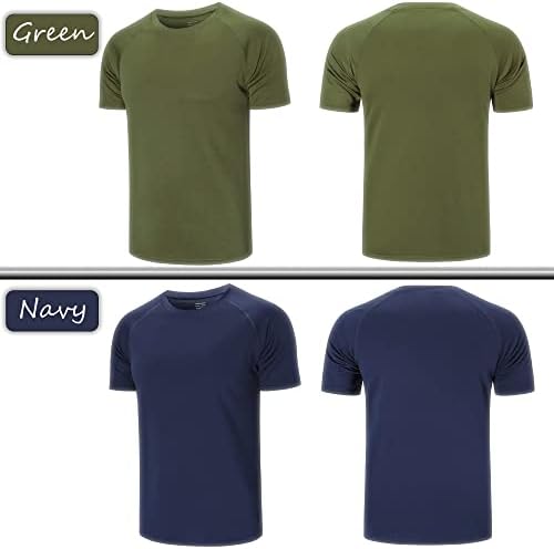 Pacote cimic 5/3 executando top homens camisetas casuais exercícios de academia linear hussing wicking atlético de manga curta