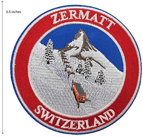 Patch fofo Zermatt Suíça Ferro bordado em patch