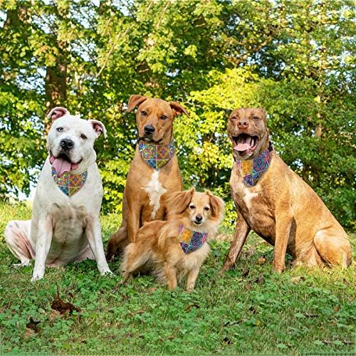 Cachorro bandana bohemia xadrez cão cão triangular cachorro cachorro ajustável babador para cachorros pequenos cães grandes cães