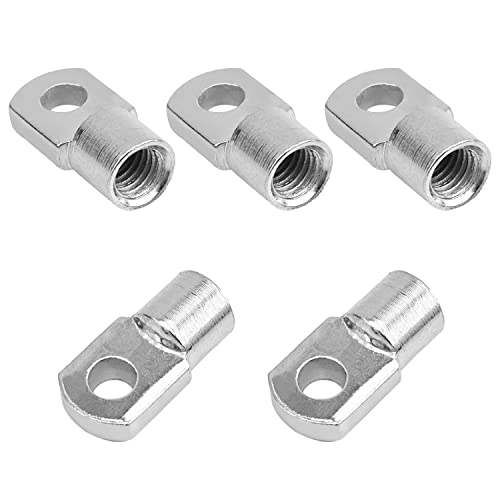 JUTAGOSS GAS Spring End Metting M8 Furro feminino DIA 8MM A3 AÇO PARA APLICAÇÕES CAPELAS E CANOPIES TOM DE PRATA 5PCS