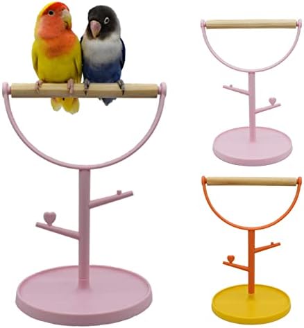 Grotera fofa de pássaro pequeno pássaro pássaro tocação de pássaro Treinando Parrot Playstand Brinquedos portáteis