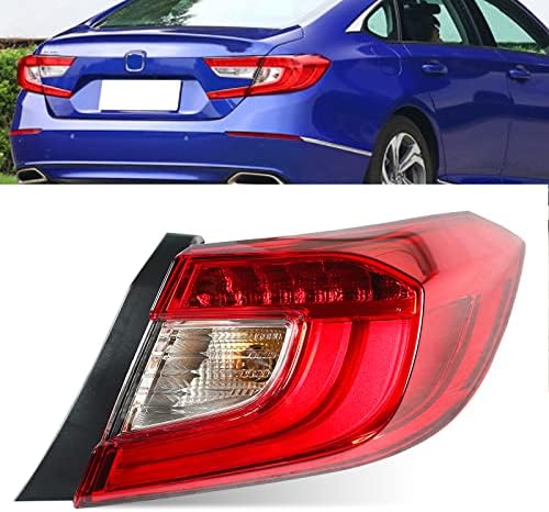Luzes traseiras traseiras da estrada de placa LED para 2018-2021 Honda Accord Sedan Style Factory Red Red Clear Breke Lamp Substituição