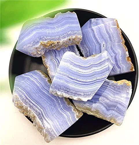 Binnanfang AC216 1pc Raw Blue Blue Lace AGate Stone Point Tower Rough Mineral Reiki Cura de pedras naturais e minerais