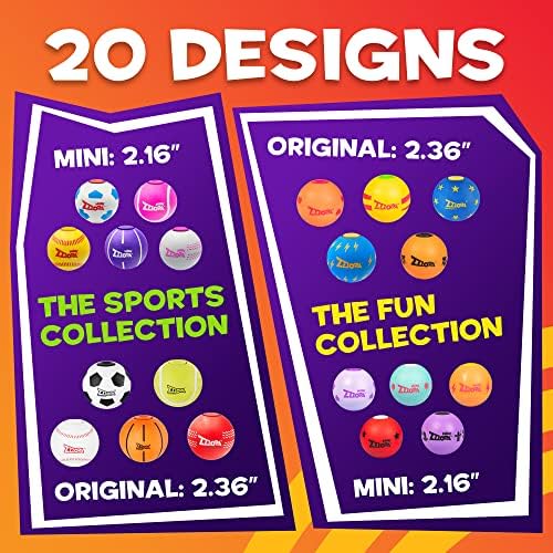 P.M.I. Balls originais do ZZZOPA Fidget: Slamdunk Fidget Stress Ball From Fun Collection | Fidget Toys for Kids: gire, salte, jogue