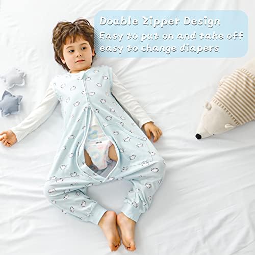 2 PackToddler Sack Sack, Sleep Sack 3T-5T, Sack leve do sono Baby Baby vestível cobertor, Sacos de sono para crianças com