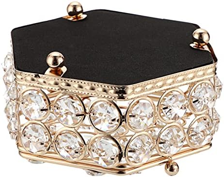 Caixa de jóias de cristal de ouro Hipiwe