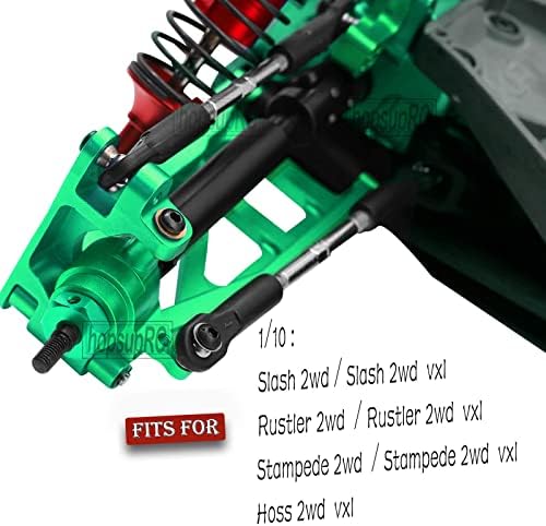 HopSUPRC Aço inoxidável eixo traseiro CVD e eixos dianteiros Atualizações de atualizações para 1/10 barra 2wd vxl/rustler