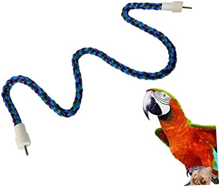 Patkaw corda poleiro para o periquito Papão de papelão gaiola de pássaro de pássaro corda BOP BOP It Toy Toys para pássaros