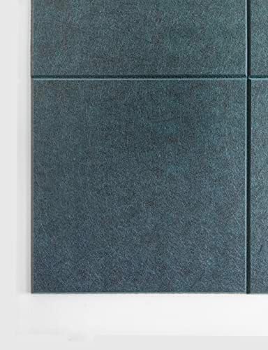 Placa de cortiça 48 x 36 Alternativa - 11,8x11.8x0,35 polegadas 12 ladrilhos de parede de feltro de embalagem com abas adesivas