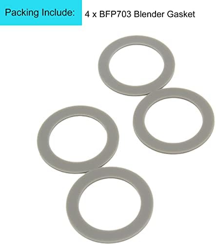 BFP703 JUDENTE DE JUNTA CUCB-456-3 Pacote de anel de vedação de 4 Blender Rubber Gasket SPB-456-2, compatível com o número da peça Cuisinart Blenders BFP703B BFP-703CH SPB-7 SPB7B-7BK CB8 CB8 SPB-60CH