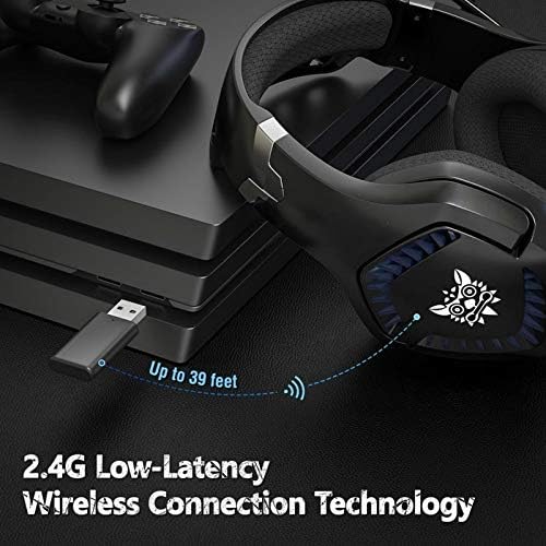 Ihippo Gaming Headset 2.4g Wireless Gaming Headphones com Microfone Gamer Gamer Streolo Ruídos cancelamento de microfone para laptop para PC