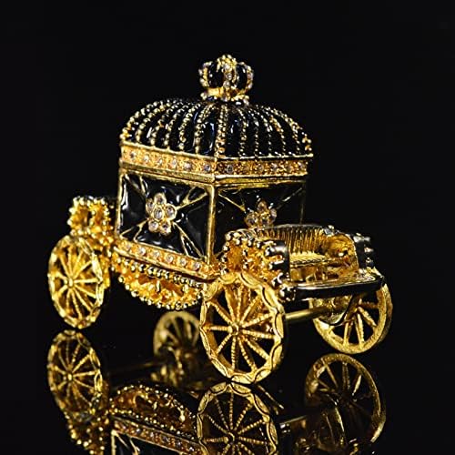 Dhalga Europe Art Craft Beautiful Carriage Jewelry Box