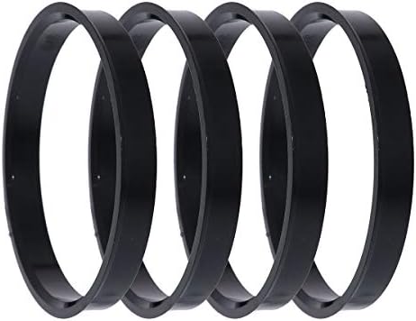 DPACCESSORIES H726-7030-PC POLICARBONATE BLACK CENTRA CENTRICO RINGS 72,6mm a 70,3mm-4 pacote