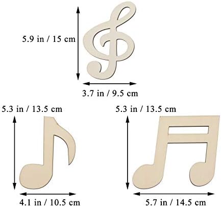 Notas musicais Cutouts Notas Musical Music Concert Concert Party Birthday Party Baby Shower Wall Decoration 9pcs