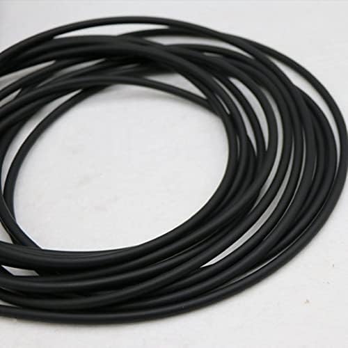 1PCS Black Fluorine Rubber Solid Strip, diâmetro 2 3 4 5 6 7 8 10 12 15 2,5 3,5 4,5 mm de vedação de barra de o anel, sem espuma